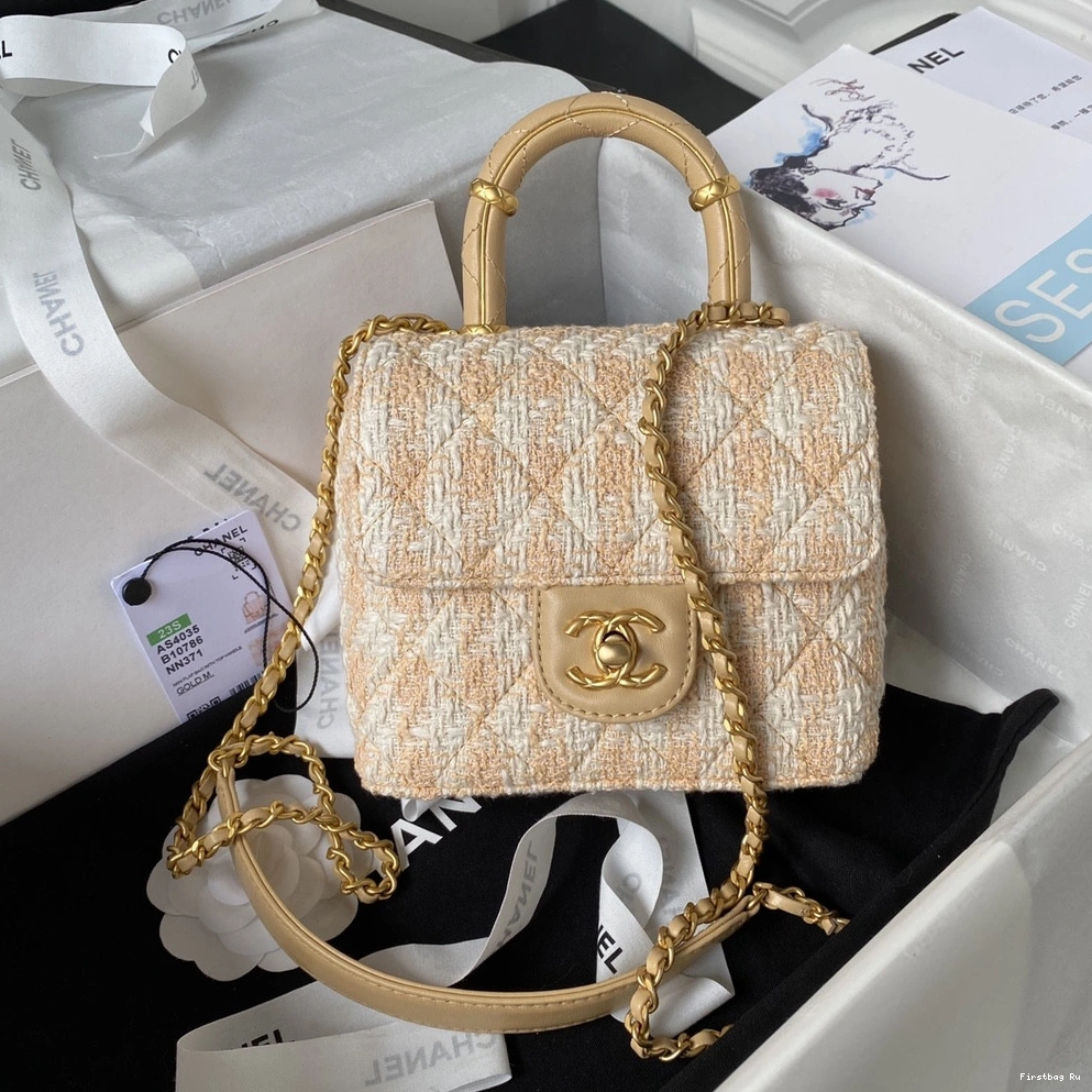 First Bag Ru HANDLE BAG TOP WITH FLAP CHANEL 0713